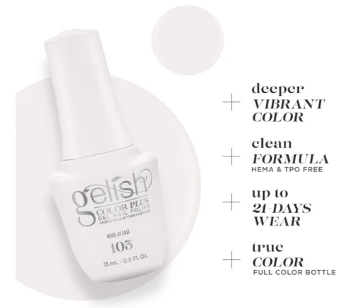 Gelish Color Plus Gel Nail Polish Nude At Last - 0.5 fl oz