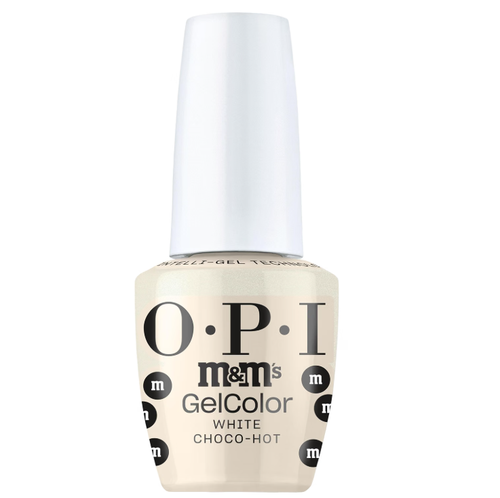 OPI x M&M'S GelColor Intelli-Gel White Choco-hot HPT11 - 0.5 oz (15 mL)