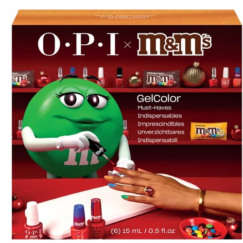 OPI x M&M'S GelColor Sweeten Your Mani Holiday 2026 Collection Add-On Kit #1