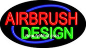 Neon Flashing Sign Airbrush Design