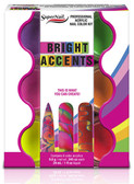 SuperNail Bright Accents 6pc Colored Acrylic Kit