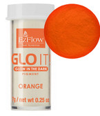 EzFlow Nail Systems GLO IT! Glow in the Dark Pigments - Orange 7g / 0.25 oz