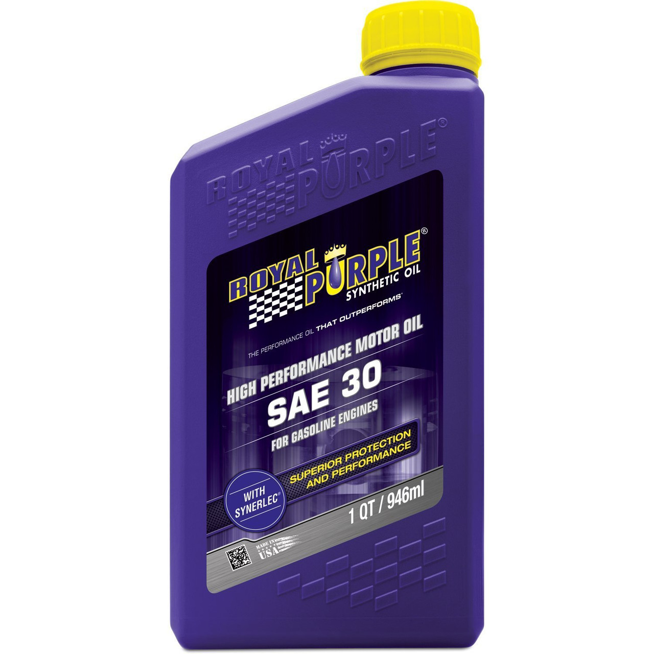 Royal Purple (36530-6PK HPS 5W-30 Synthetic Motor Oil with Synerlec  Additive Technology - 1 Quart, (Case of 6)