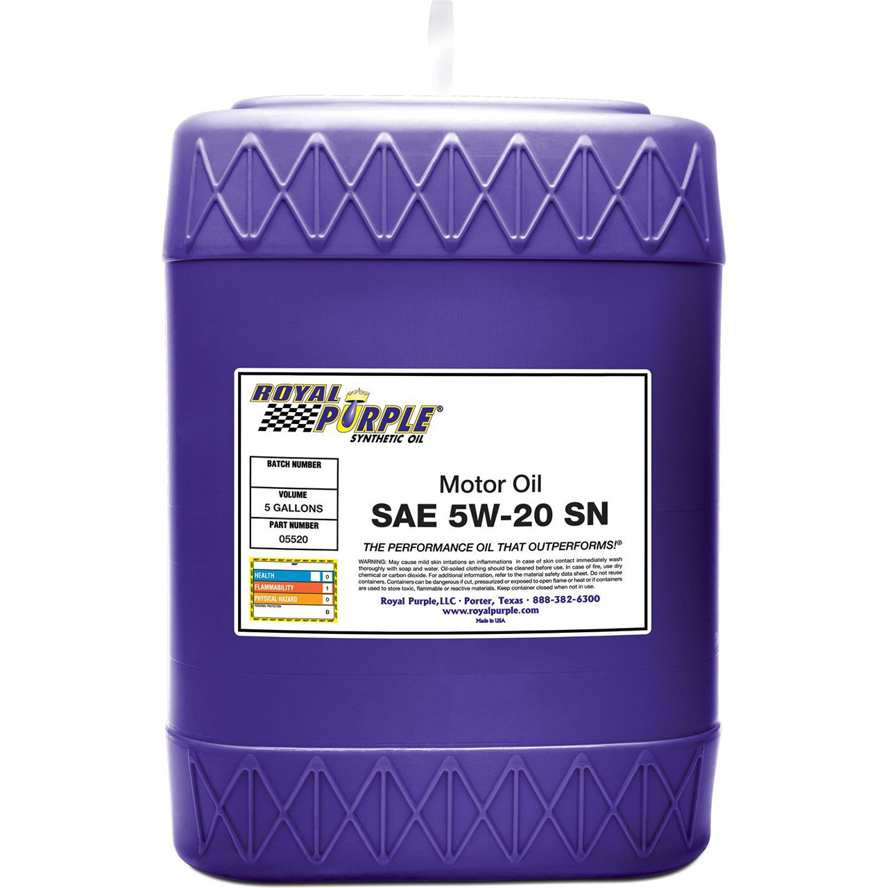 SAE 5W-20 High Performance Synthetic Motor Oil