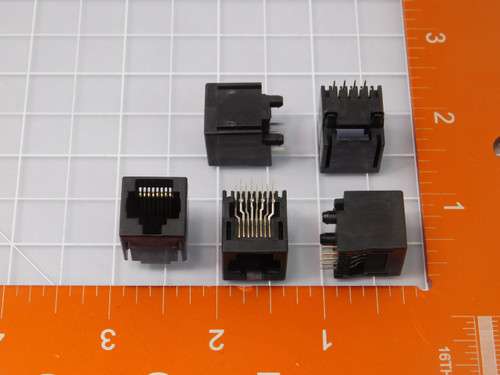 TE CONNECTIVITY 556416-1 Q00590 Modular Connectors / Ethernet Connectors 8 PCB TOP ENTRY