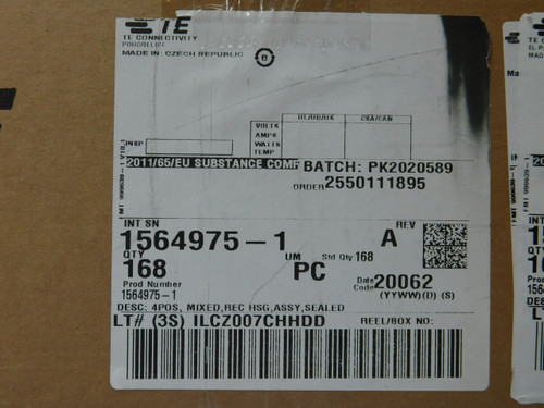 Lot of 80 TE CONNECTIVITY 1564975-1  X88941 Lot of 80 TE CONNECTIVITY 1564975-1  X88941