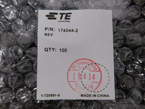 Lot of 465 TE CONNECTIVITY 174044-2  X88944