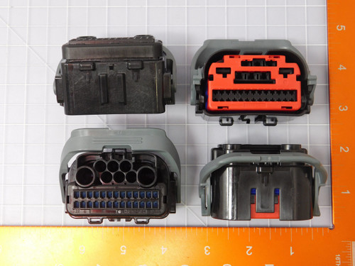 Lot of 28 TE CONNECTIVITY 1587041-1  X92082 Automotive Connectors 34P FEMALE PLUG ASSY-KEY A