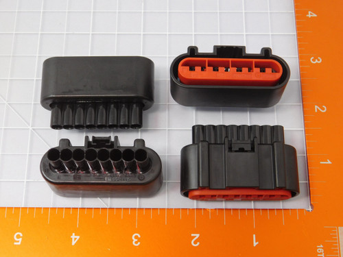 Lot of 130 TE CONNECTIVITY 2112058-1  X91203 Automotive Connectors 8POS YES 1.5 SOCK