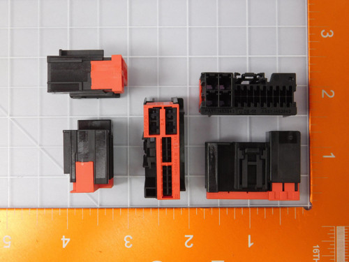 Lot of 106 TE CONNECTIVITY 1452842-3  X91041 Conn Housing F 22 POS Crimp ST Cable Mount Black Automotive