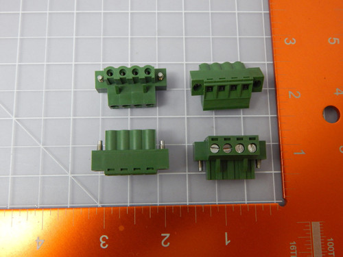 Lot of 52 COOPER BUSSMANN EM211804H  X94248 TERM BLOCK PLUG 4POS STR 5.08MM