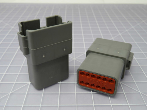 Lot of 59 DEUTSCH DT04-12PA-B016  X96723 Automotive Connectors 12P DT RECP ASM, KEY A, EXT SHELL
