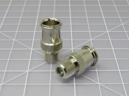 Lot of 178 AMPHENOL 222157  X95373 RF Adapters - In Series F JACK TO PUSH ON PLUG ADAPTER