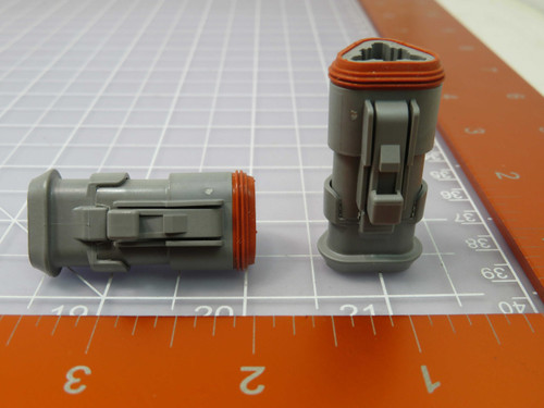 DEUTSCH DT06-3S-E008  X97093 Automotive Connectors DT PLUG 3 WAY SHRINK BOOT