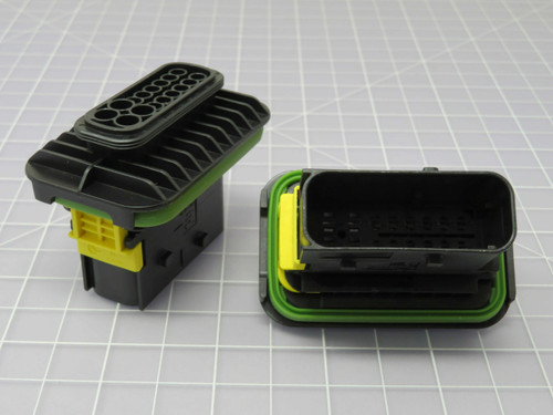 Lot of 60 TE CONNECTIVITY 1-1564407-1  X97266 Automotive Connectors 16POS TAB 2.8x.8 TAB HSG ASSY