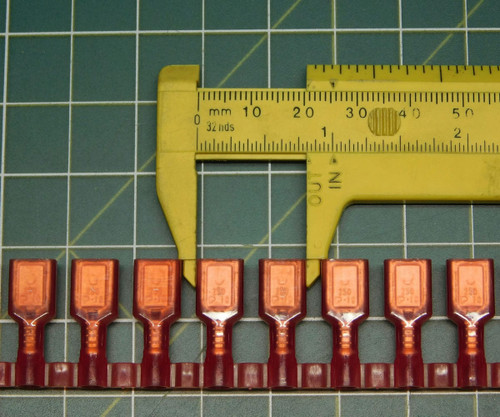 Lot of 588 PANDUIT DNF18-250FIB-3K  Terminals DISCO FEMALE FULLY-INSUL - X115489 Lot of 588 PANDUIT DNF18-250FIB-3K  Terminals DISCO FEMALE FULLY-INSUL - X115489