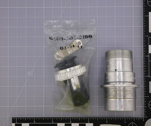 Lot of 4 DEUTSCH HD34-24-47PE-059  REC,47P,AL,E, CBLCLMPBT,DRAIN,16/20,P,MC X115435