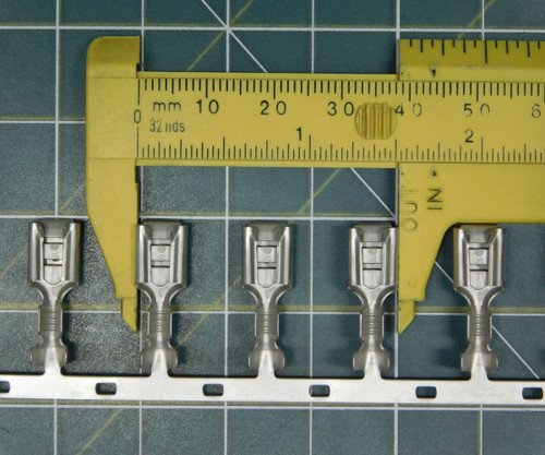 Lot of 714 TE CONNECTIVITY 61944-2  250 FASTON REC 18-14 AWG TPBR X115360