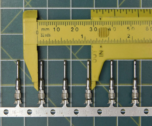 Lot of 2222 DEUTSCH 1060-16-0122  PIN, SF, SIZE 16, 14-18, NI/SN X115367 Lot of 2222 DEUTSCH 1060-16-0122  PIN, SF, SIZE 16, 14-18, NI/SN X115367