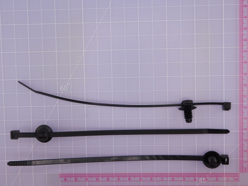 Lot of 666 HELLERMANNTYTON 156-04091 CBL TIE LOCKING BLACK 50LBS 8"