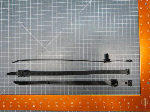 Lot of 123 HELLERMANNTYTON 156-00074 CBL TIE LOCKING BLK 120LBS 1.25'