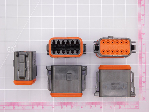Lot of 40 DEUTSCH DT06-12SB CONN PLUG HSG 12POS