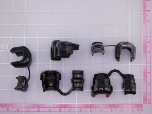 Lot of 1428 HEYCO 1244 SR 7N-2 BLACK 3/4 RND CABLE STRAIN RELIEF BUSHING NYLON 6/6 BLK .062 THK 3/4 MOUNT HOLE