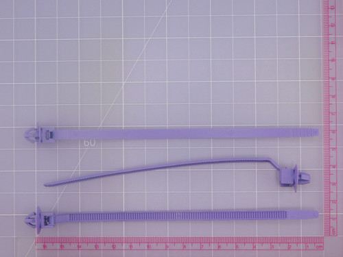 Lot of 204 AUTO 6810-2657 Purple Cable Ties