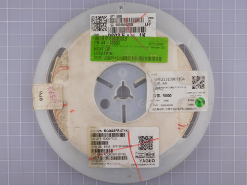 YAGEO RC0603FR-071KL new surplus units