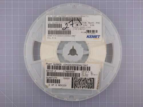 KEMET ELECTRONICS C0402C220K8GACTU parts for sale
