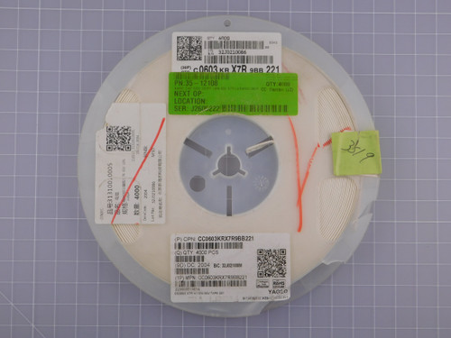 YAGEO CC0603KRX7R9BB221 parts for sale
