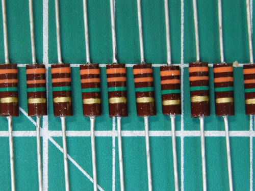 Lot of 1538 SEI RC 1/2 3.3M 5% R RC12JT3M30 X91411 RES 3.3M OHM 1/2W 5% AXIAL