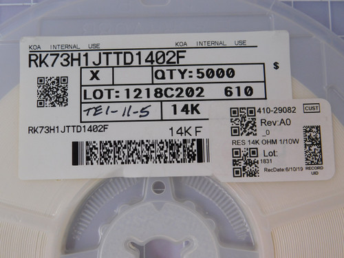 KOA RK73H1JTTD1402F  X93244 RES 14K OHM 1% 1/10W 0603