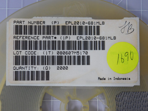 Lot of 540 COILCRAFT EPL2010-681MLB  X93363 Fixed Inductors 680 nH Shld 20% 1.94A 70mOhms