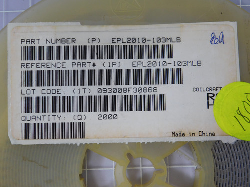 Lot of 540 COILCRAFT EPL2010-103MLB  X93286 Fixed Inductors 10uH Shld 20% 495mA 1Ohms