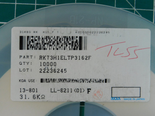 KOA RK73H1ELTP3162F  X93927