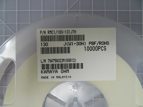 KAMAYA RMC1/16S-131JTH  X95218 Thick Film Resistors - SMD 0402 130R 5% Lead Free