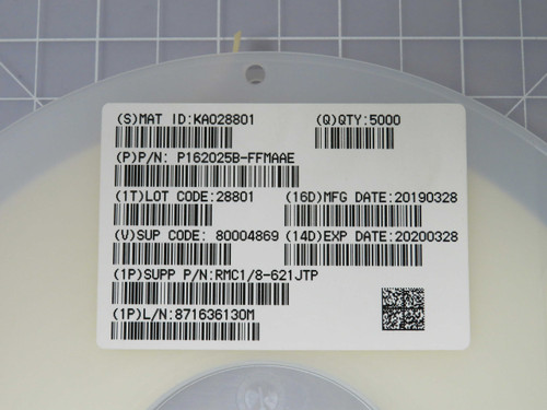 KAMAYA RMC1/8-621JTP  X95811 Thick Film Resistors - SMD 1206 620R 5% Lead Free