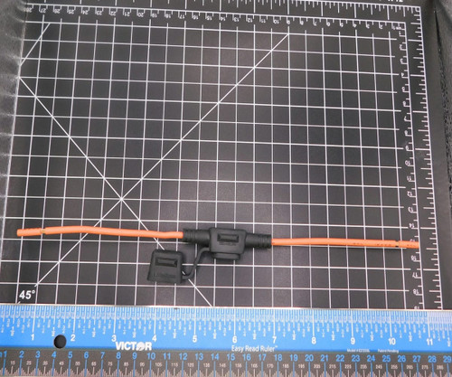 LITTELFUSE 46025 0FHM0002ZXJ Fuse holder HOLDER MINI INLINE ORANGE WIRE X115546