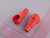 VTE 405N2V02 Eyelet, Ring Lug Terminal Insulator, 8-2Ga., Red X127838