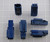 Lot of 512 TE CONNECTIVITY 2340311-2  AutomotiveConnectors 2P GENERATION Y Cap Blue X115237