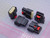 Lot of 149 MOLEX 33471-6006 MX150 SLD FEM CONN SR 6CKT KYA CPA BLK