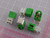 Lot of 30 ROSENBERGER AMS29D-40MZ5-E HFM��, Fakra, Quadraxial Connector Plug, Male Pin 50 Ohms Through Hole, Right Angle Solder