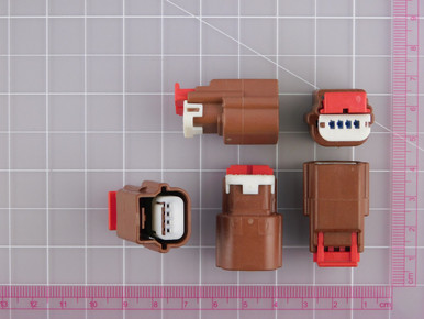 Lot of 166 WDP 3148-00 4 Positions Female, Brown Sealed Connector ...