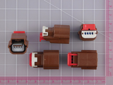 Lot of 166 WDP 3148-00 Female 4 Pin Brown Waterproof Automotive ...