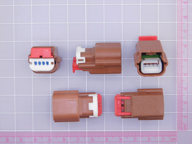 Lot of 166 WDP 3148-00 4 Positions Female, Brown Sealed Connector - OCO ...