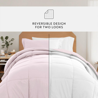 Thumbnail 8: IENJOY HOME IENJOY HOME 8 Piece Solid Comforter Dorm Set Bundle 