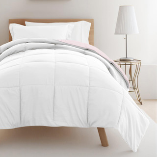 Thumbnail 4: IENJOY HOME IENJOY HOME 8 Piece Solid Comforter Dorm Set Bundle 