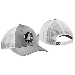 Thumbnail 3: Flying Fisherman Flying Fisherman Mens Heather Gray Tailing Red Trucker Hat 