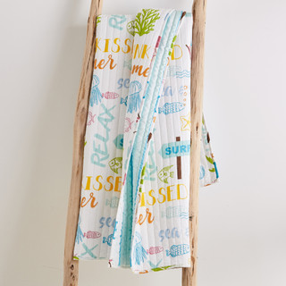 Thumbnail 3: Levtex Home Levtex Home Coastal Beach Days Quilted Reversible Throw 